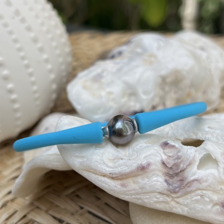 trouve un bracelet homme avec une perle de culture de Tahiti prix