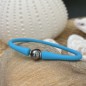 Herrenarmband mit blauer Tahitiperle – 9,74 mm