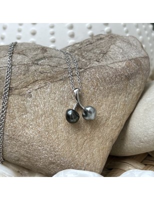 prix toi et moi en pendentif keshi en argent