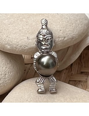 prix pendentif tiki perle de culture de Tahiti - Poemotu