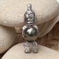 Toa - Pendentif Tiki Perle de Tahiti 茄子 8.83 毫米