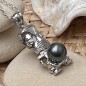 Ru - Tahitian Pearl Maori Tiki Pendant