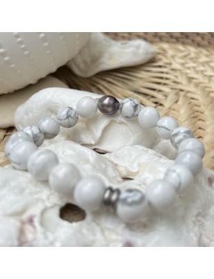 perle de Tahiti homme bracelet howlite prix