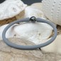 Teahupoo - Bracciale Grigio Sport Perle Tahiti