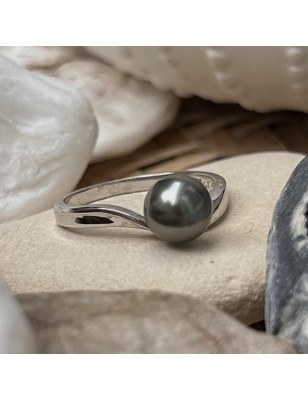 prix bague femme perle noire de Tahiti signification - Poemotu