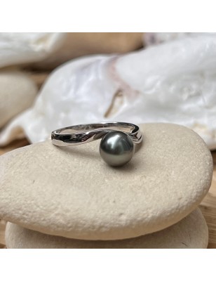 prix bague femme perle noire de Tahiti signification - Poemotu