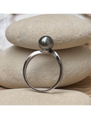 price tahitian black pearl woman ring - Poemotu