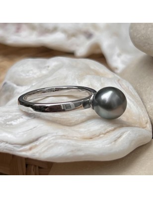 perles de culture de Tahiti bague femme argent prix - Poemotu