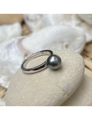 perles de culture de Tahiti bague femme argent prix - Poemotu