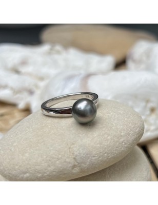 woman ring tahitian cultured pearls price - perla Tahiti