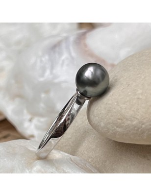 woman ring tahitian cultured pearls price - perla Tahiti