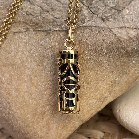 Tiki-Halskette – Mana Gleichgewicht – Schwarzer Onyx