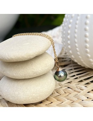 perle de culture de Tahiti en pendentif or femme perle naturelle prix perles tahitiennes