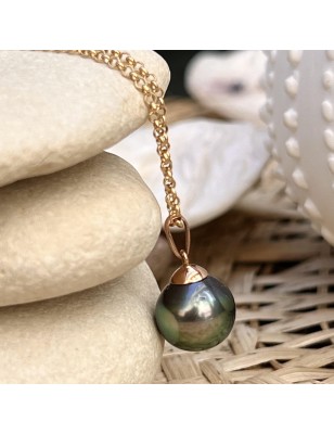 perle de culture de Tahiti en pendentif or femme perle naturelle prix bijoux tahitiens