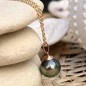 Mahi - Tahitian Pearl 10.91mm 18K Pink Gold Pendant