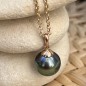 Mahi - Tahitian Pearl 10.91mm 18K Pink Gold Pendant