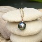 Mahi - Tahitian Pearl 10.91mm 18K Pink Gold Pendant