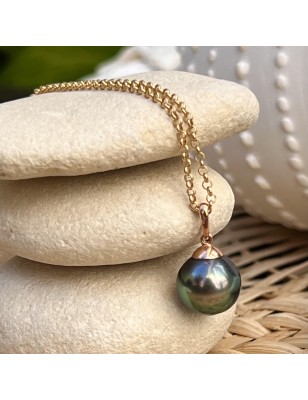 tahitian cultured pearl 18k gold pendant for man price