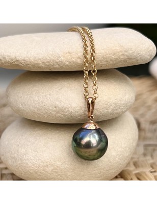 perle de culture de Tahiti en pendentif or femme perle naturelle prix bijoux tahitiens