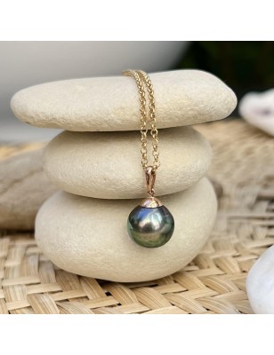 perle de culture de Tahiti en pendentif or femme perle naturelle prix perles tahitiennes