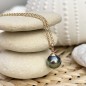 Mahi - Tahitian Pearl 10.91mm 18K Pink Gold Pendant