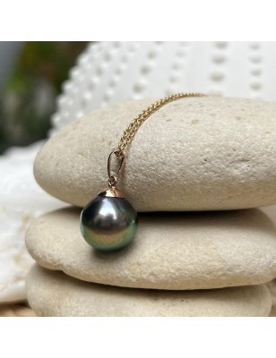 tahitian cultured pearl 18k gold pendant for man price
