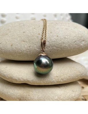 perle de culture de Tahiti en pendentif or femme perle naturelle prix perles tahitiennes