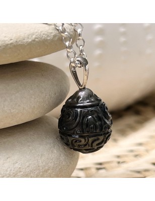 pendentif homme perle noire de Tahiti prix perle noire gravée