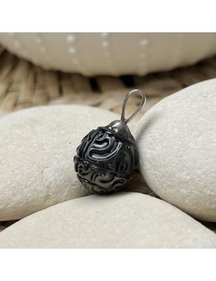 pendentif homme perle noire de Tahiti prix perle noire gravée