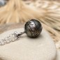 Pendentif Perle de Tahiti - Gravure Scorpion