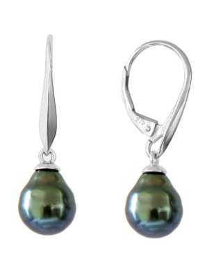 Orecchini con perla di Tahiti