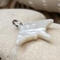 Manta Iti - White Mother-of pearl Pendant
