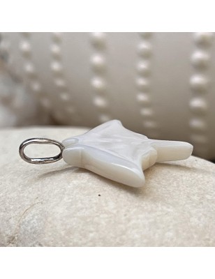 freshwater mother of pearl pendant manta ray silver price