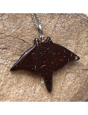 raie manta pendentif homme naturel prix eco-responsable