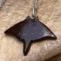 Manta Coco - Pendentif Raie - Argent Rhodié