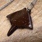 Manta Coco - Pendentif Raie - Argent Rhodié