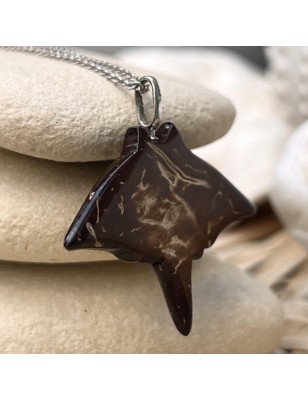 raie manta pendentif homme naturel prix eco-responsable