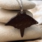 Manta Coco - Ray Pendant - Rhodium Silver