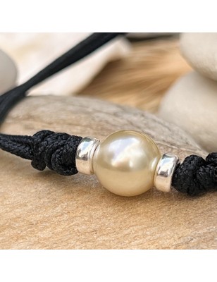 ras de cou perle dorée collier homme prix