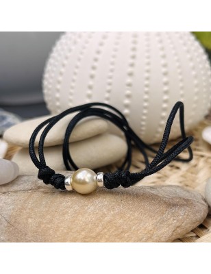 ras de cou perle dorée collier homme prix