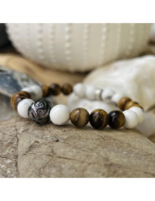 prix perle de Tahiti bracelet homme oeil de tigre