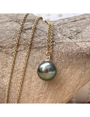 Collana con perla di Tahiti