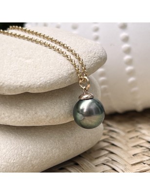 Collana con perla di Tahiti