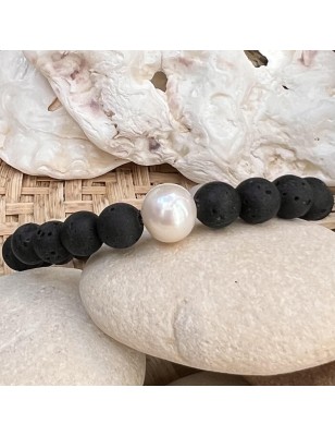 pierres de lave bracelet homme perle d'eau douce prix