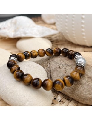 oeil de tigre bracelet perles de culture de Tahiti prix