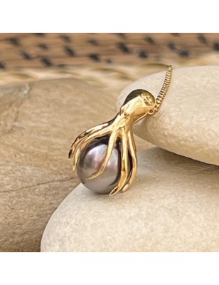 pieuvre pendentif or perle de culture de Tahiti prix bijoux tahitiens