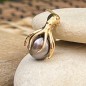 Octopus - Pendentif Or 18 Carats Perle de Tahiti Rose