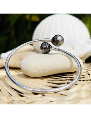 toi et moi bracelet femme perles noire de culture de Tahiti prix