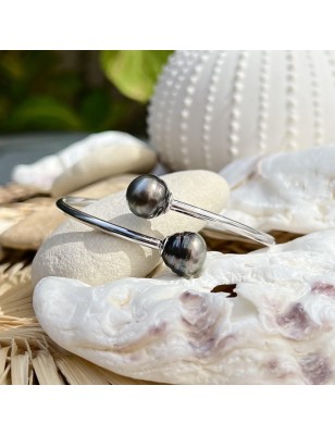 toi et moi bracelet femme perles noire de culture de Tahiti prix