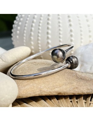 toi et moi bracelet femme perles noire de culture de Tahiti prix